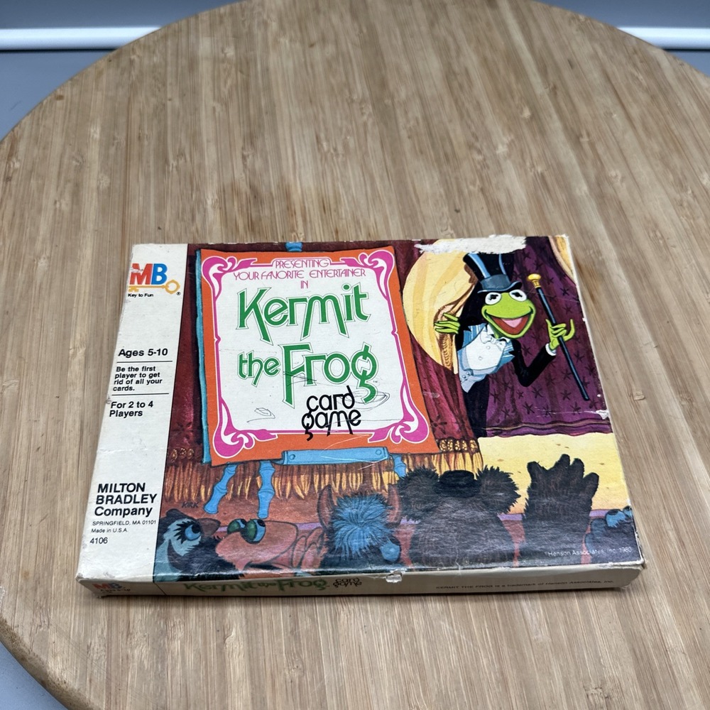 Kermit the Frog Muppets Card Game 1980 Milton Bradley